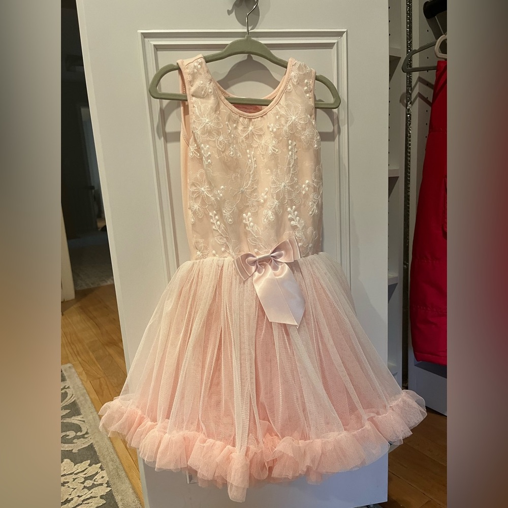Pink dress with tulle
